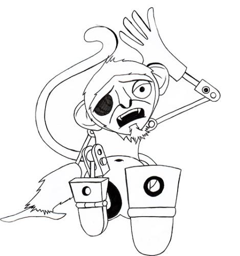 Zombie Monkey Armature